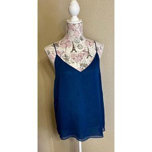 Calvin Klein V-Neck Chiffon Cami Adjustable Starp Camisole